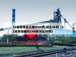 31省新增本土确诊48例:河北46例（31省新增确诊144例河北90例）