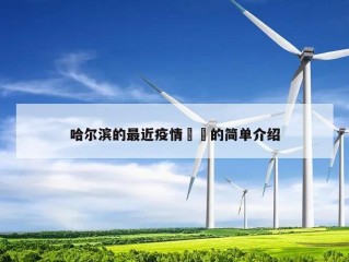 哈尔滨的最近疫情㊙️的简单介绍